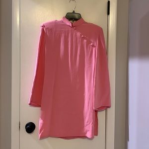 Vintage Bill Blass Pink covered Button Front tunic